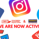 we are now active - images of social media logos