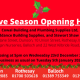 Festive Open Hours Cowal Building & Plumbing Supplies