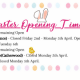 Easter Opening Times