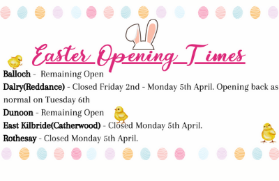 Easter Opening Times