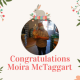 Congratulations Moira McTaggart with photo