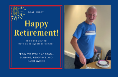 Happy Retirement Bobby with photo