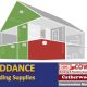 Scottish Fire Regulations 2022, image of two storey house with loft conversion and all rooms labelled. Fire and heat alarms are affixed to the ceilings in the loft conversion, upstairs landing, living room, and kitchen.