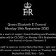 Black box with crown image, E II R, 1926-2022. Text reads: Queen Elizabeth II Funeral, Monday 19th September 2022. As a mark of respect Cowal Building and Plumbing Supplies will be CLOSED on Monday 19th September 2022 for the funeral of Queen Elizabeth II. We will be open as normal Saturday 8am till 1pm and we will resume normal working hours on Tuesday 20th September 2022, 8am-5pm.