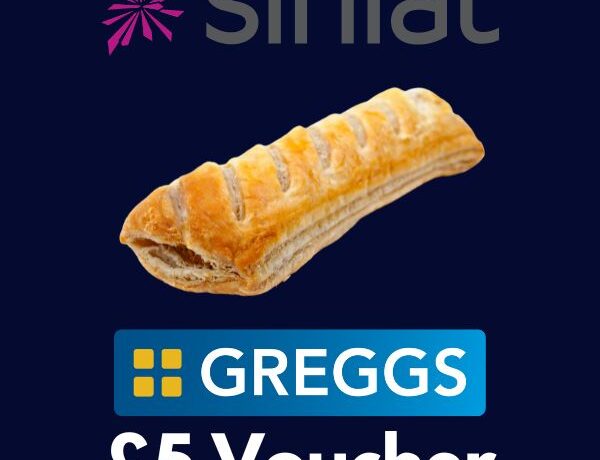 £5 voucher for greggs sausage roll - siniat survey
