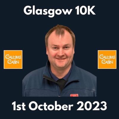 Kevin Anderson glasgow 10K charity run for calum's cabin