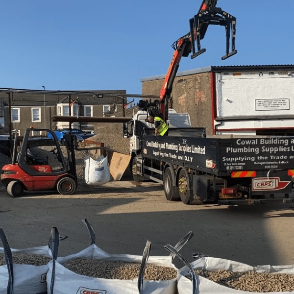 Forklift and Hi-Ab from Cowal Building Plumbing Supplies