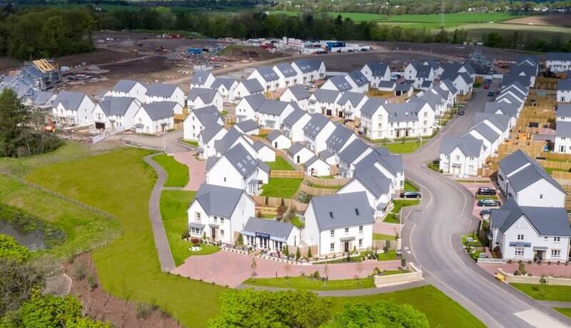 Keylite Roof Windows at Weirs Wynd: image of new housing development in Weirs Wynd, Renfrewshire