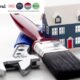 model of house with paintbrush and wrench next to it - Cowal Building winter home maintenance guide