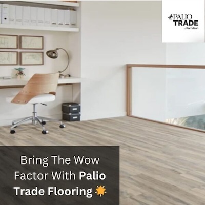 Revamping your interiors? Palio Trade flooring is an unbeatable combination of style and strength is just what you need. Buy Palio Trade Flooring for the wow factor - visit Cowal Building.