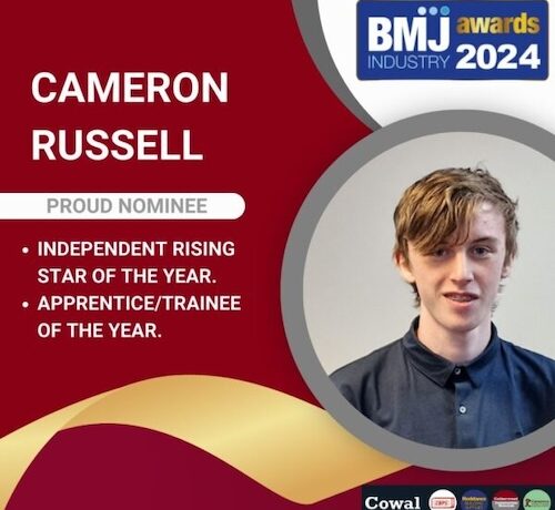 Cowal's East Kilbride Customer Sales Advisor Cameron Russell is flying high with double nominations at the BMJ Awards! Find out more and vote now!