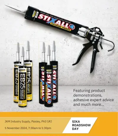 Sika Roadshow at JKM Industry Supply Paisley 5th November 2024