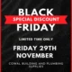 cowal building Rothesay Black Friday 2024 - black friday deals: special discount, limited time only, friday 29th november, refreshments available