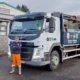 Mick and the new truck at Catherwood construction depot.