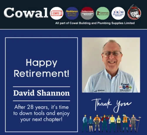 Cowal Building announces David Shannon retires