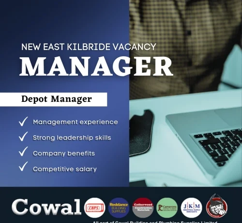 cowal building depot manager east kilbride vacancy